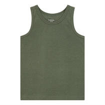 BIRKHOLM 2-Pak Tanktops Oliven Grøn & Chokolade Brun